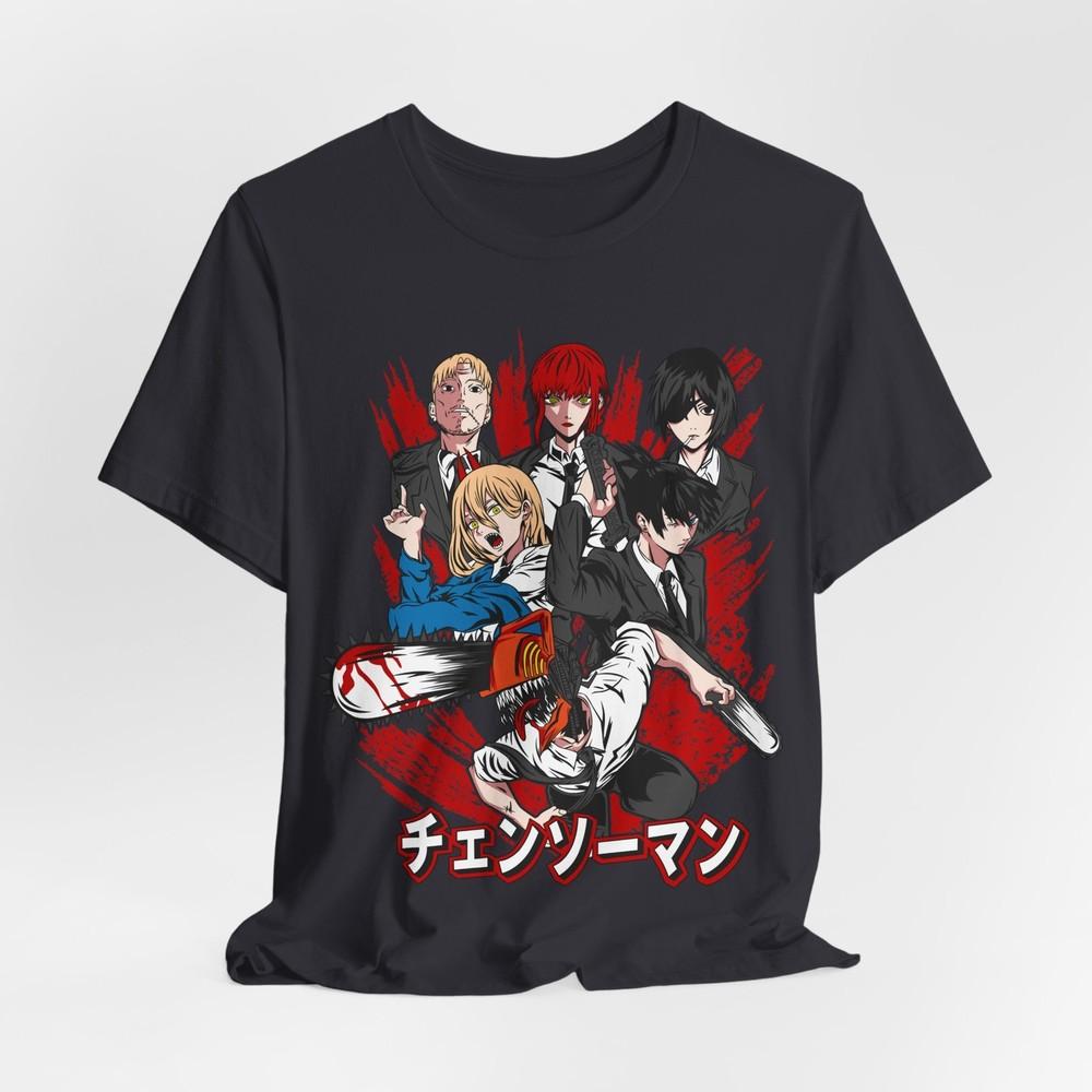 Anime-Inspired Unisex Jersey Tee with Graphic Design, Perfect for Anime [...] XL