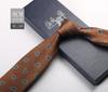 Tie Men'S Formal Wear British Retro Brown Striped 8Cm Hand Style Student Work Professional Wear