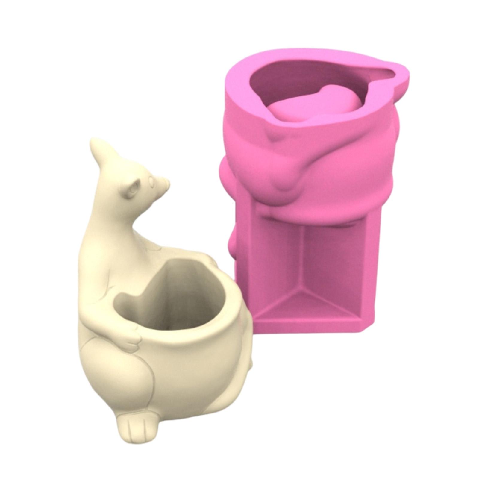 

Силиконовая форма для цветочного горшка, форма для кенгуру, форма для суккулентного растения, вазы, подходящие для домашнего декора, поделок