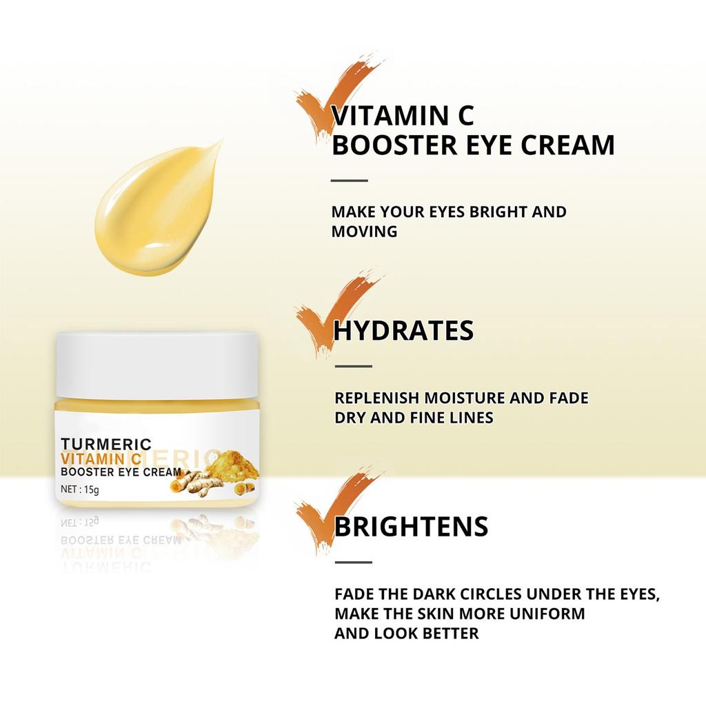 Curcumin VC Eye Cream VC Brightening Eye Cream Moisturizes Fades Fine Lines And Lightens Black Circles Under The Eyes