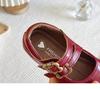 2025 Spring/Autumn Girls' Soft Sole Princess Leather Shoes