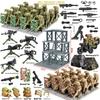 Special forces military building blocks special police armed sentry tower scene toy humanoid birthday present Zombie warrior