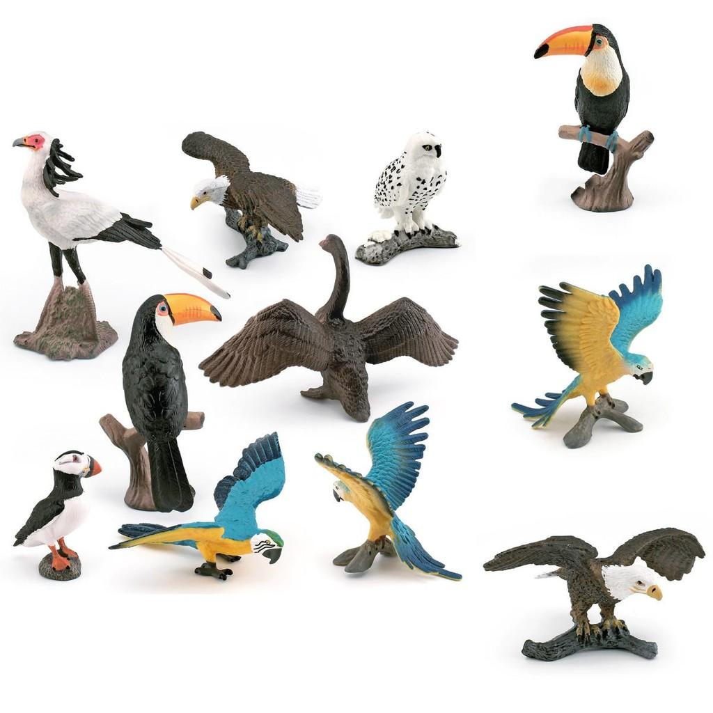 Static Bird Model Eagle Plastic Sculpture For Office Or Shelf Decor