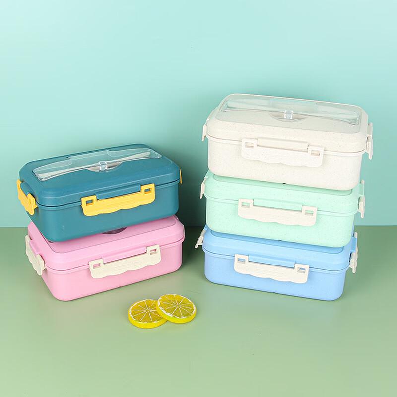 Wheat Straw Compartmented Insulated Lunch Box