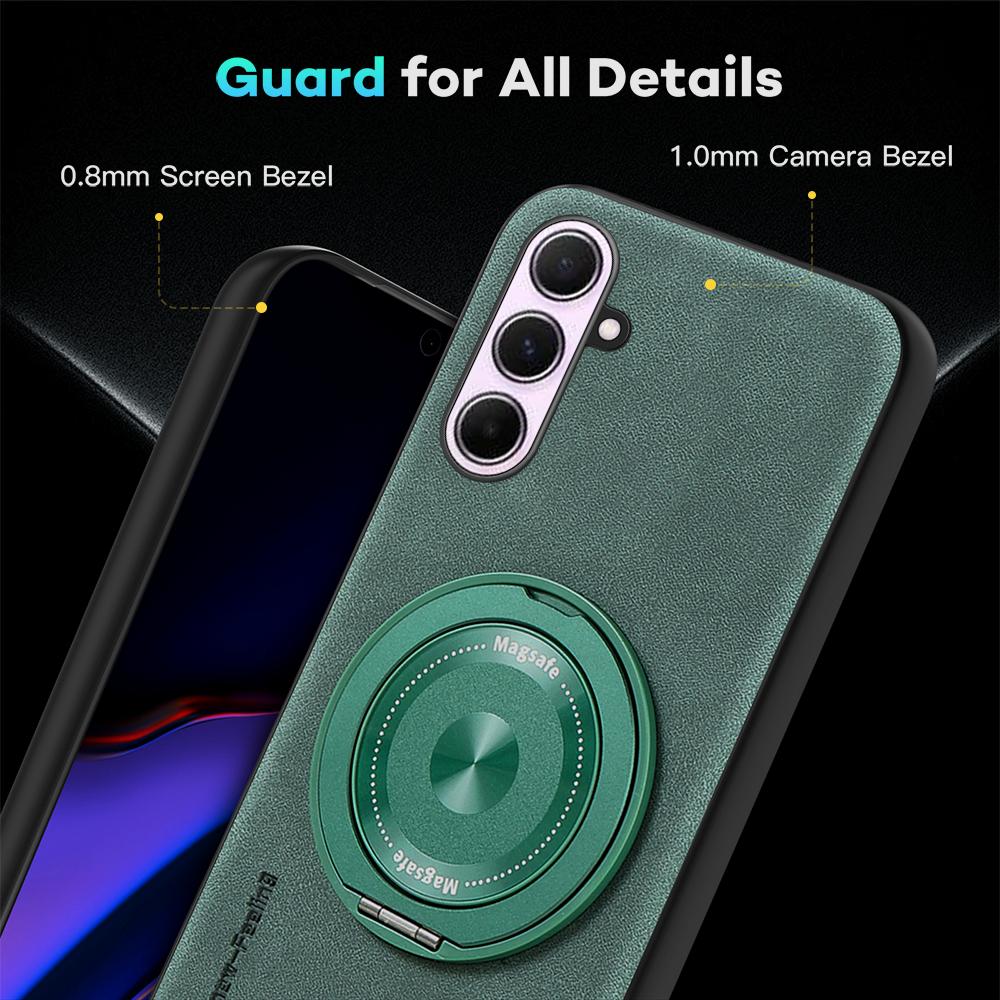For Samsung Galaxy A51 A52 A53 A54 A55 A56 Sheepskin Swivel Bracket Magnetic Soft Edge Anti Drop Anti Fingerprint Phone Case