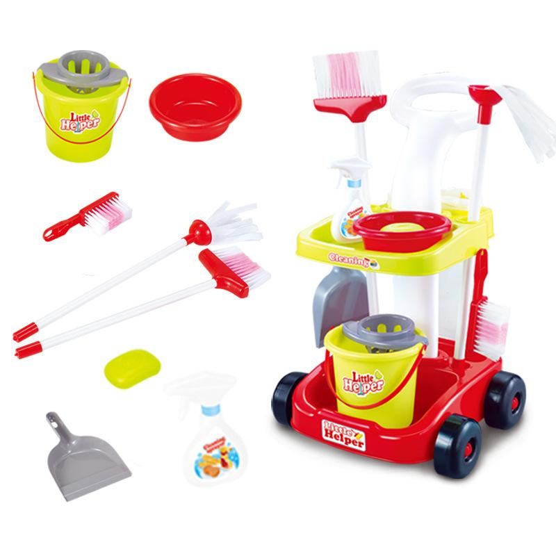 Children'S Play House Simulation Life Appliances Cleaning Toys Girls Cleaning Simulation Vacuum Cleaner Tool Set