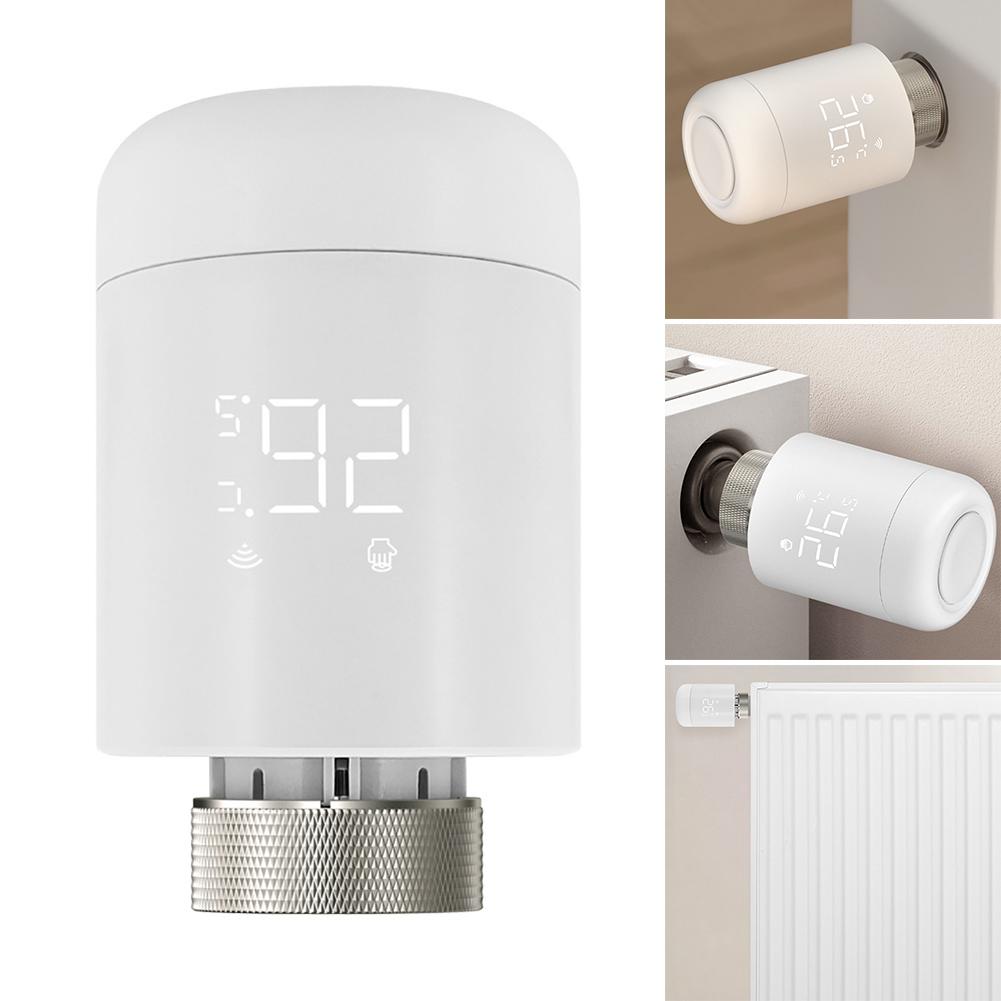Smart Thermostatic Valve Compatible with For ZigBee Featuring Remote App Control and Customizable Weekly Scheduling