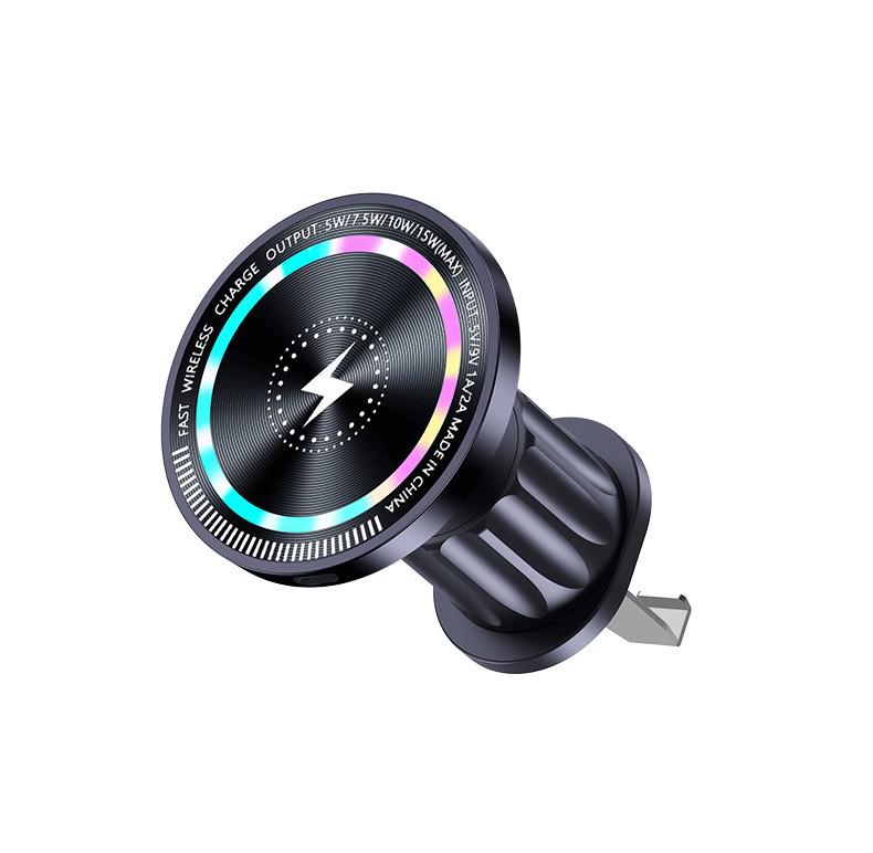 15W Magnetic Wireless Charger & Phone Holder for Car Air Vent