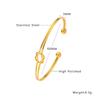 European and American Retro Gold Bracelet Irregular, Bracelet C-shaped Opening, Adjustable Bracelet Women