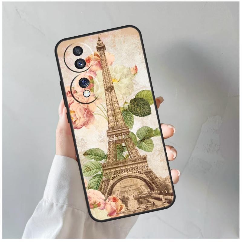 Paris Eiffel Tower Case For Honor 90 Lite 50 70 Magic 5 6 Pro X6 X7 X8 X9 X6a X7a X8a X9a X9b X8b Cover Coque