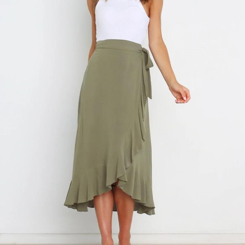 Women High Waist Skirts All-match Lady Elegant Long Skirt Retro Skirt High Waist Slim Sexy Hip Mid-length One-Step Skirts