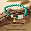 Turquoise Moonlight White Rabbit Light Luxury Bracelet for Women - Peaceful Birthday Gift for Girlfriend or Bestie