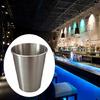 10Pcs Comfortable Rolled Mouth Cups Stylish Stainless Steel Cup Set with Rolled Brims for Parties and Outdoors