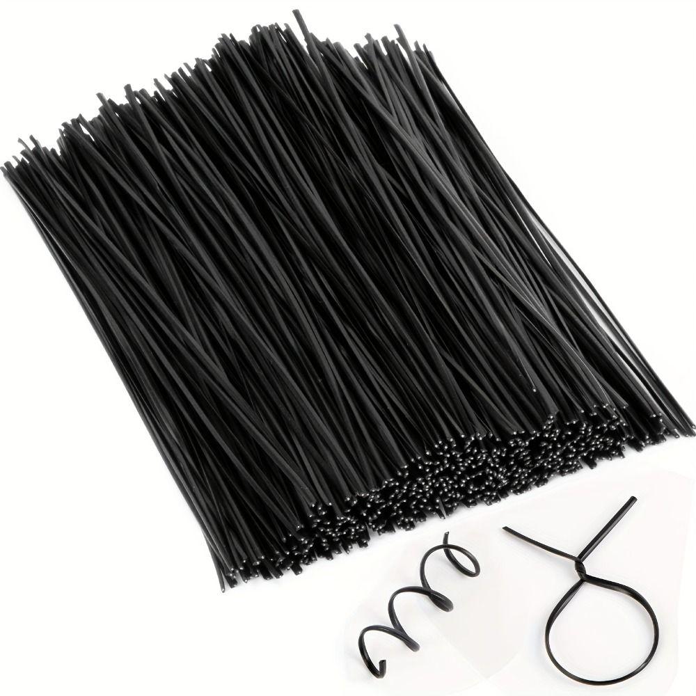 1000 PCS Reusable Plastic Twist Ties Metal Wire Wire Straps Cable Organizer  Home Office