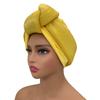 Fashion Women'S Turban Cap Glitter Knoted Head Wraps African Auto Gele Nigeria Wedding Headtie Party Headwear Muslim Hat