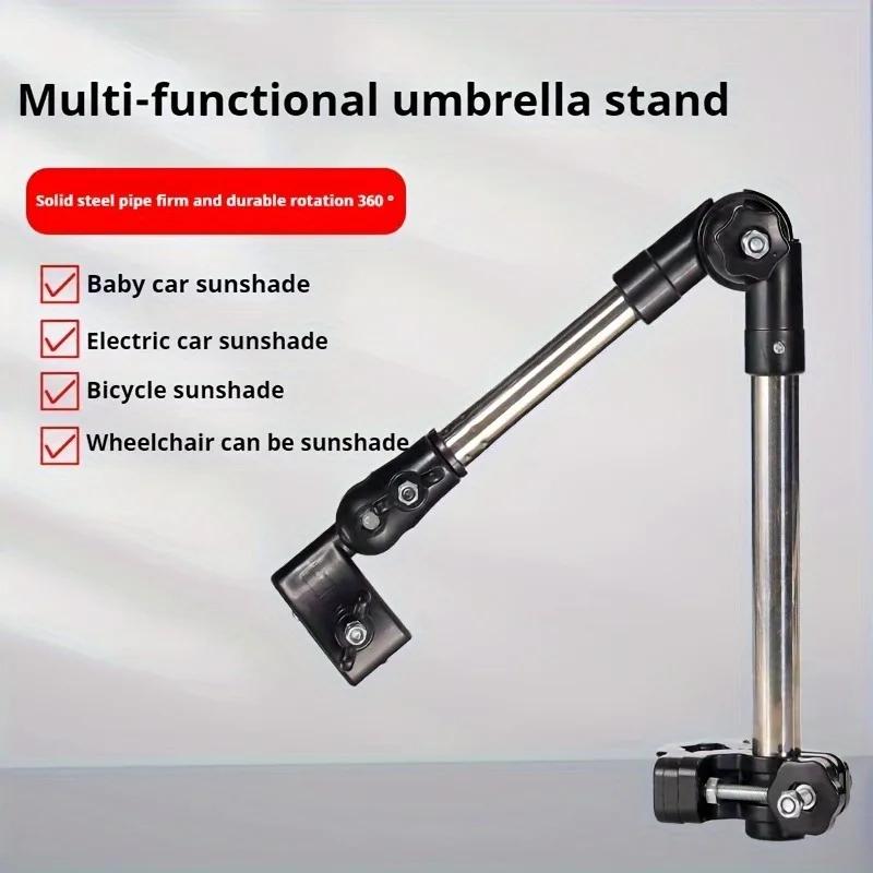 Umbrella Clamp Bracket Portable Bracket Umbrella Holder Adjustable Practical Convenient for Cycling Bike Accessories for Parasol