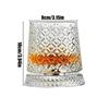 Creative Whiskey Glasses Durable Spinnings Glassware Cocktails Wine Brandy Cup Water Juice Tea Mug Party Drinking Glass Tumbler