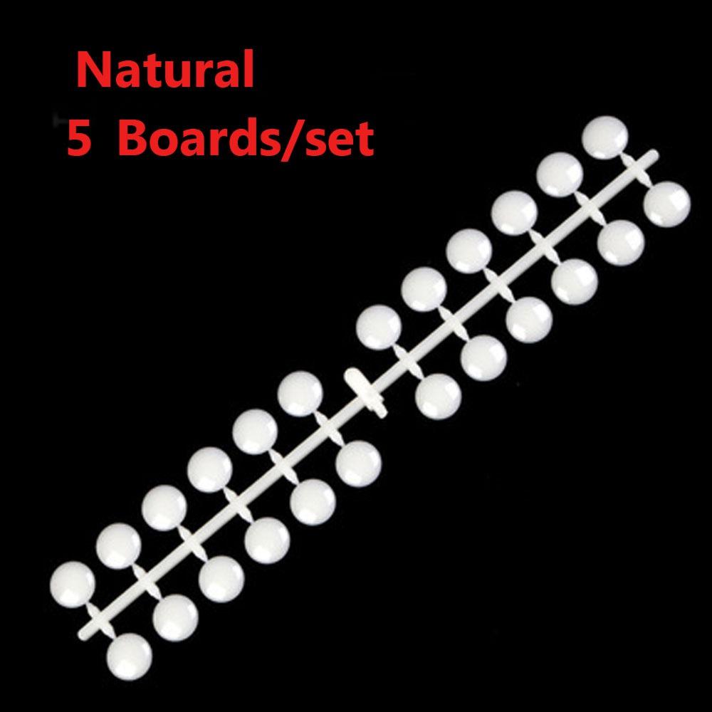 

5 Boards/pack Nail Polish Coloring Display Board DIY Round Nail Color Showing Card Nail Art Accessories