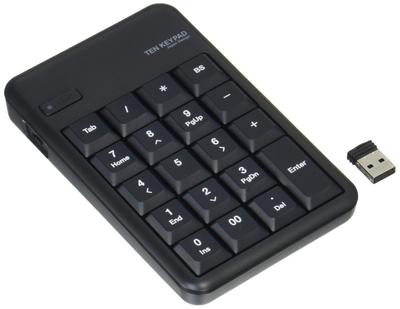 ELECOM Numeric Keypad Wireless Membrane 10 Million Times Durable Black USB-A (Receiver Included) TK-TDM017BK