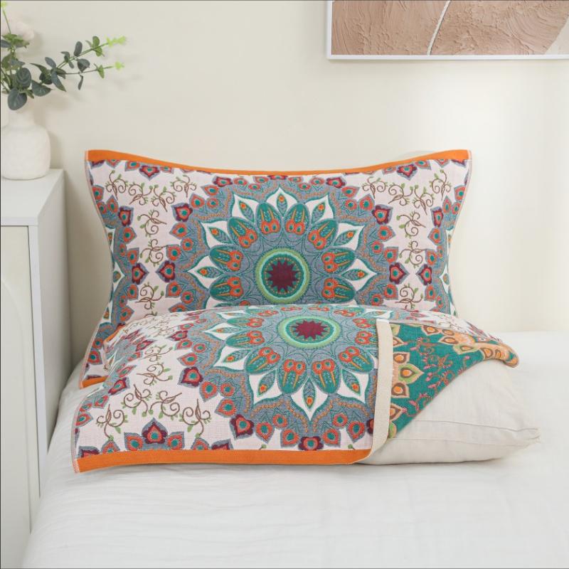 New Muslin Blanket Bed Sofa Travel Breathable Chic Mandala Big Soft Blanket
