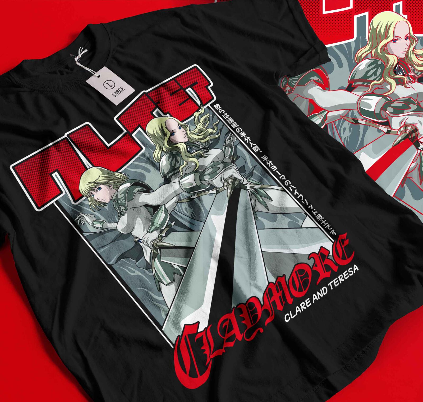 

Claymore Clare T-Shirt Mens Womens Tees Top Kawaii Funny Girl Anime Manga GifT Shirt Mens Womens Tees Top All Sizes 322 2XL