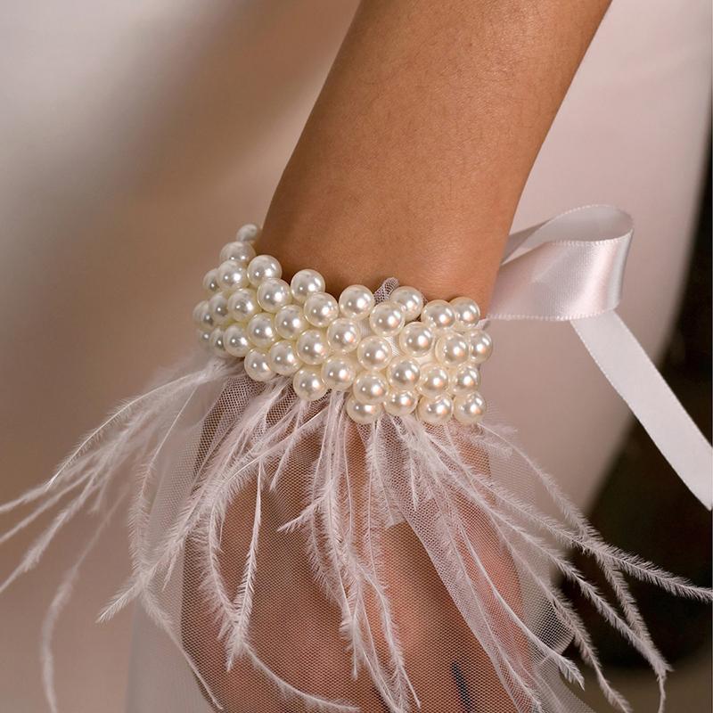 

1 пара Тюлевые перчатки для фотосессии нейл-арта, Искусственные плиссированные манжеты, Реквизит для маникюра и фотографии, Дисплей типсов, Рукава-аксессуары