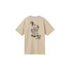 Men's Beige Nike Cartoon Print Short-Sleeve T-Shirt