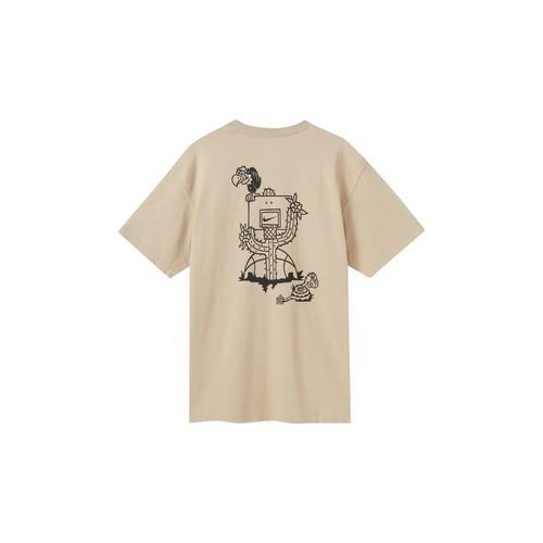 Men's Beige Nike Cartoon Print Short-Sleeve T-Shirt