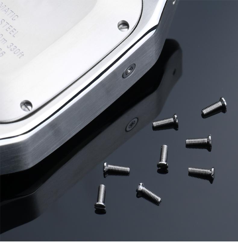 For Cartier Santos 100 Solid Stainless Steel Screw Men Women Watch Screw Sandoz Face Cover Bottom Cover Screw Metal Accessories
