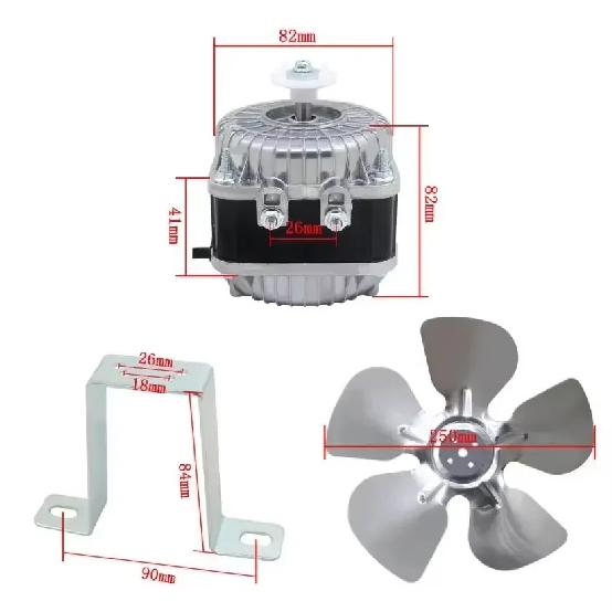 25W 35W 40W 60W 75W 100W Motor for Refrigerator Cooling and Condensation Use Freezer Condenser Fan Motor