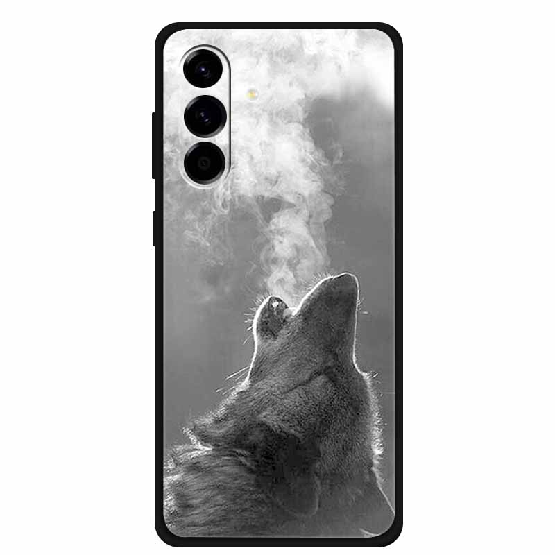 For Samsung Galaxy S25 FE 5G Case Soft Silicone TPU Black Phone Cover For Galaxy S25 FE 5G Protective Cartoon Bumper Coque S25FE