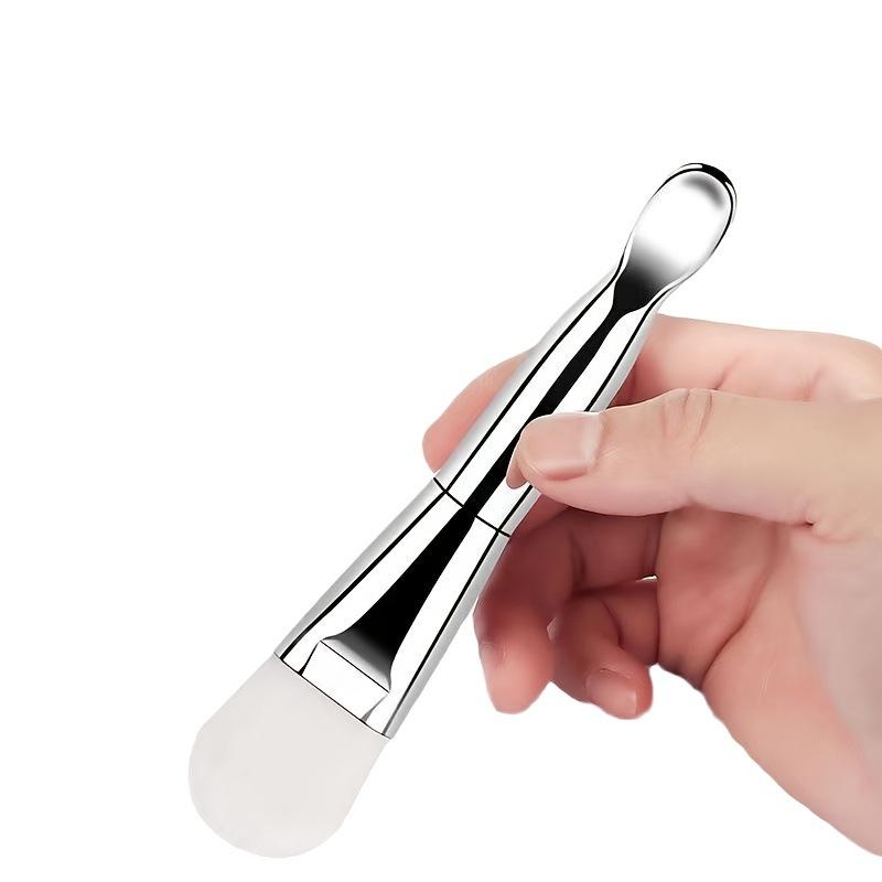 Silicone Double-Ended Mask Brush with Soft Bristles - Facial Mask Applicator for Beauty Salons