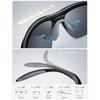 Lamicall Occhiali da Sole Sportivi Lenti Polarizzate Corsa Maratona Arrampicata Pesca Tennis Baseball Ciclismo Golf Guida Motocicletta Vestibilità Asiatica TR90 UV400 TAC