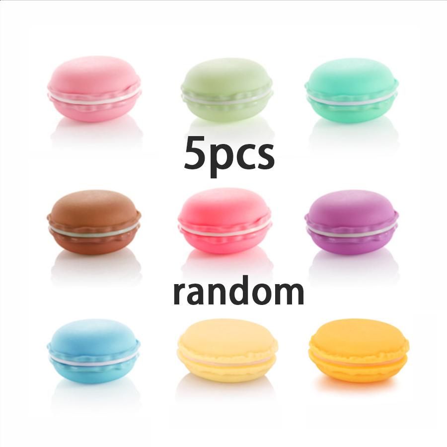 

5pcs Mini Macaron Storage Box Portable Packaging Box for Earring Necklaces Jewelry Earphone Coin Household/Outing Supplies XJM