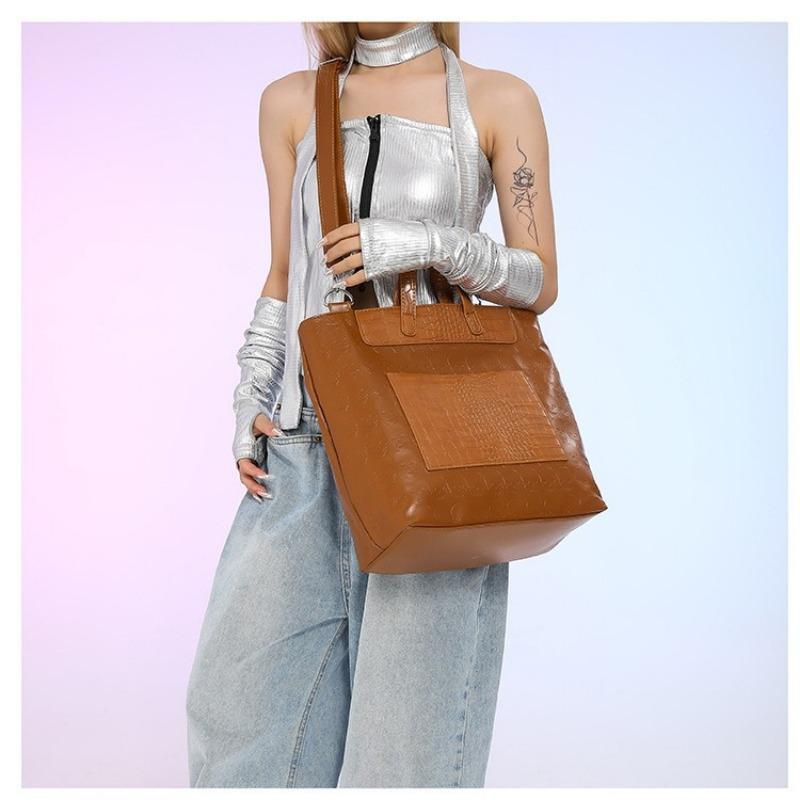 Tasche mit großem Fassungsvermögen Damen Sommer vielseitig neue Umhängetasche lässig tragbar Pendler-Tragetasche