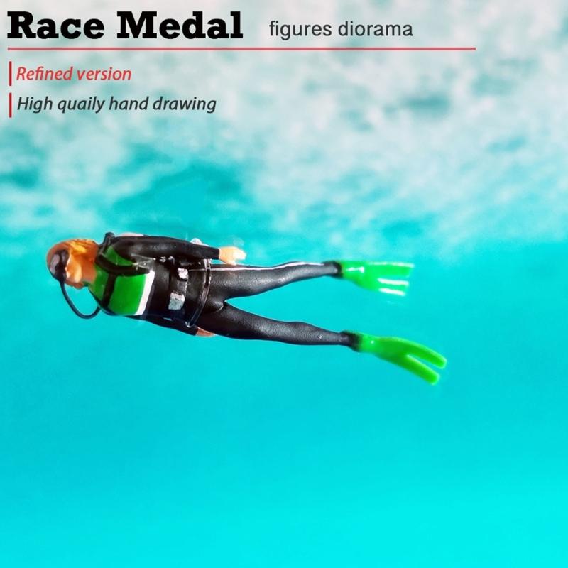 1:64 Scale Resin Diving Miniature Underwater Adventure Model For Home Or Office Decoration Dioramas Layout Model Display