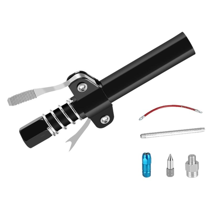 

Double Handle Grease Coupler Locking Pliers Type Grease Nozzle Oil Injector Nozzle Stainless Steel Grease Tool Tips чорний
