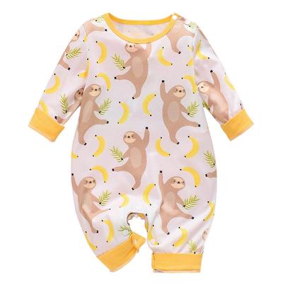 Cotton Baby Onesies Cartoon Christmas Tree Long Sleeve Newborn Boys Girls Jumpsuit