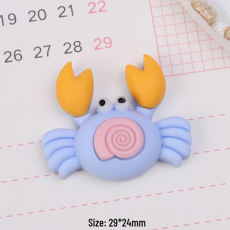 Popular Cartoon Ocean Series DIY Resin Ornaments for Phone Cases & Keychains