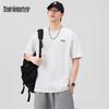 Mark Fairwhale Men's 100% Cotton Loose Fit Letter Print Short Sleeve T-Shirt