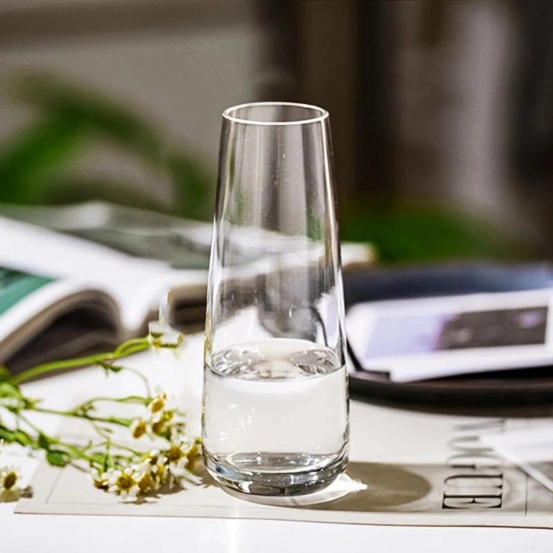 1 Simple Solid Color Glass Vase, Spring and Summer Home Decoration, St. Patrick's Day Easter Decoration