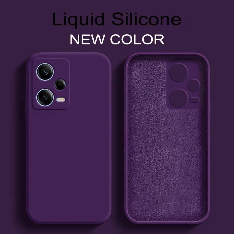 

Чехол Redmi Note 12 Pro Plus 5G, жидкий силиконовый мягкий чехол для Xiaomi Redmi Note 12 pro 4G 5G Note 12 s Turbo, чехлы для телефонов