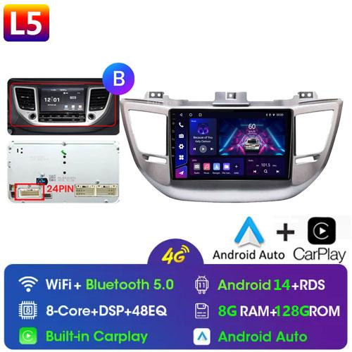 Fortress Voice Wireless CarPlay Android Auto Radio for Hyundai IX35 Tucson 3 2015 - 2018 4G Car Multimedia GPS 2din
