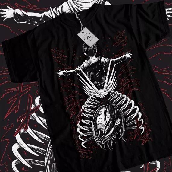 Unisex Attack On Titan Season 4 Eren Tatakae AoT Anime Eren Yeager TShirt S