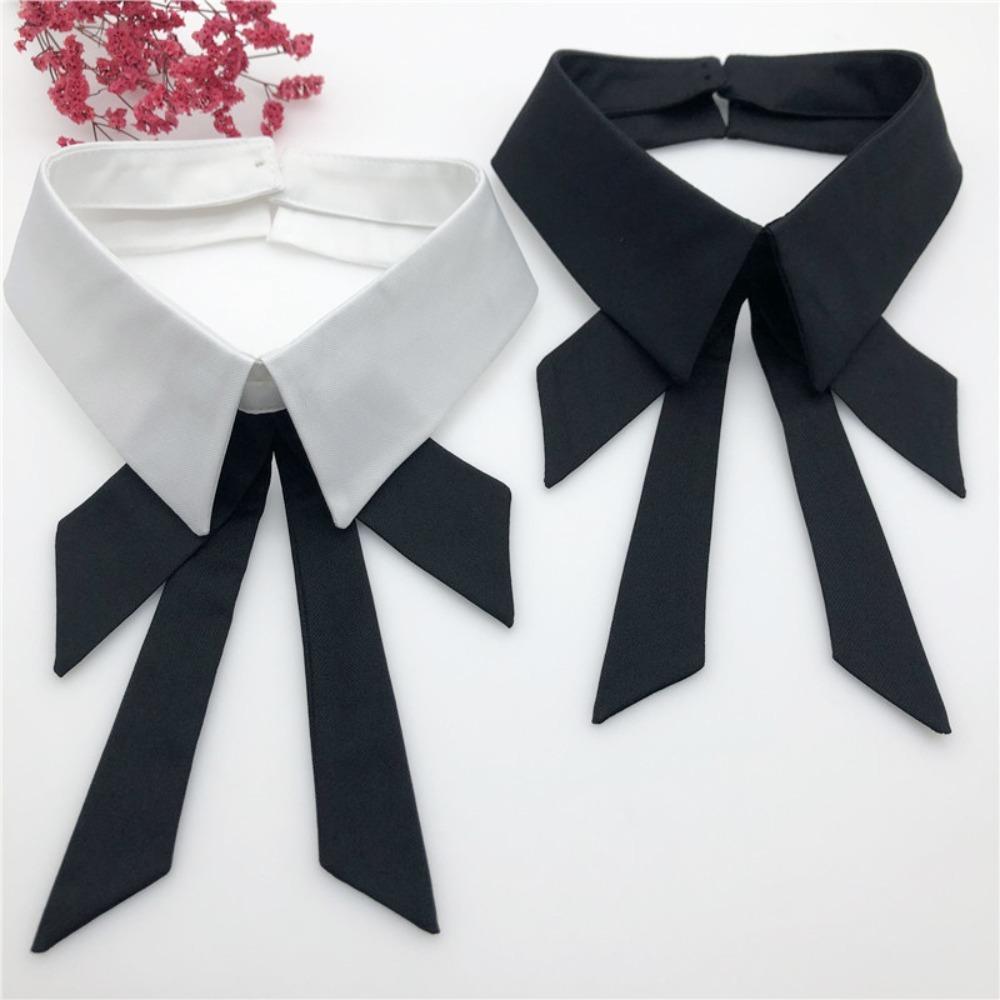 

Bowknot Fake Collar Dacron Shirt Collar Trendy Women Clothes Accessories