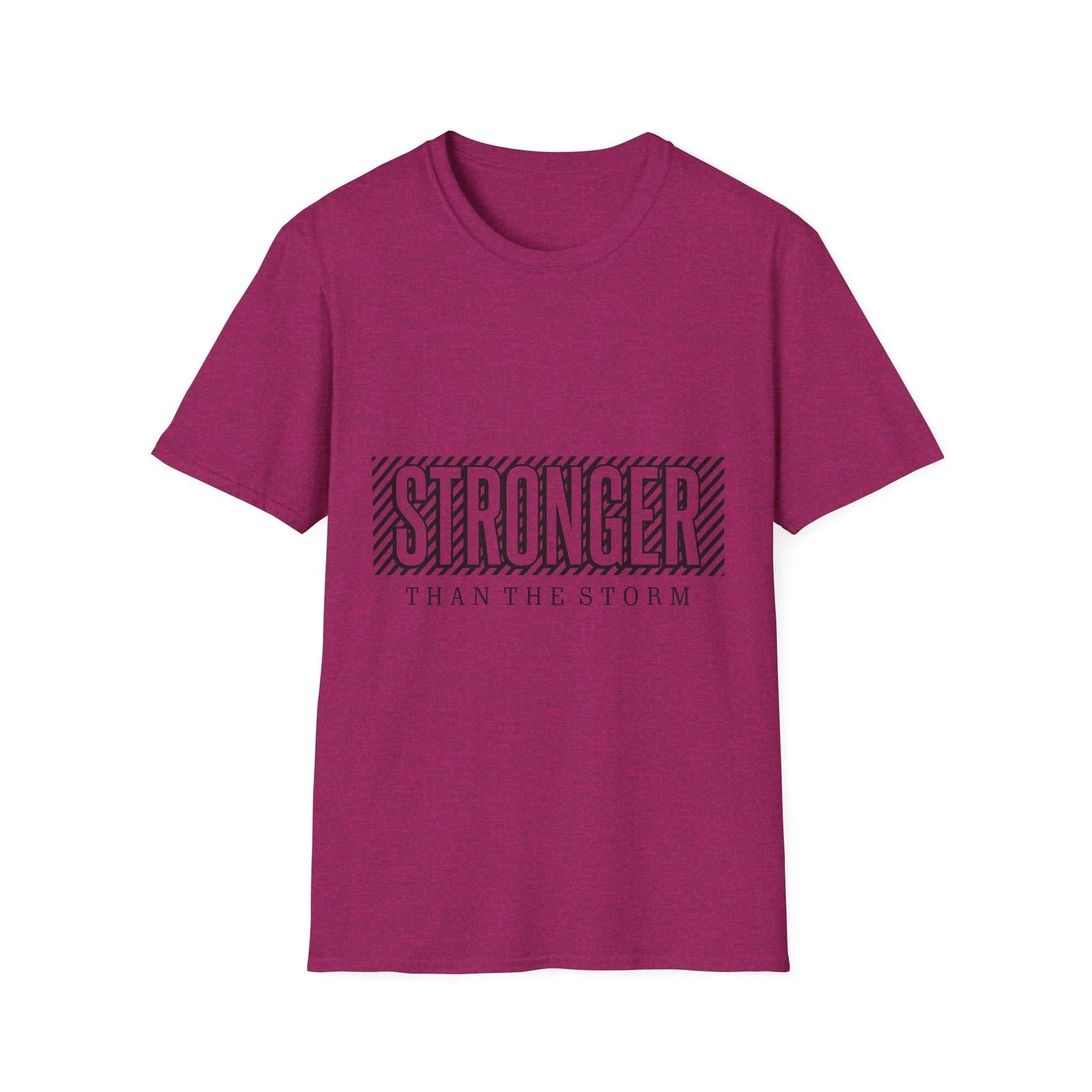 Stronger Than The Storm T-Shirt | Inspirational Typography L