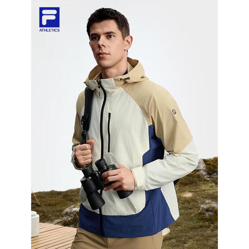 FILA Men s Color-Block Sun-Protective Hooded Jacket M