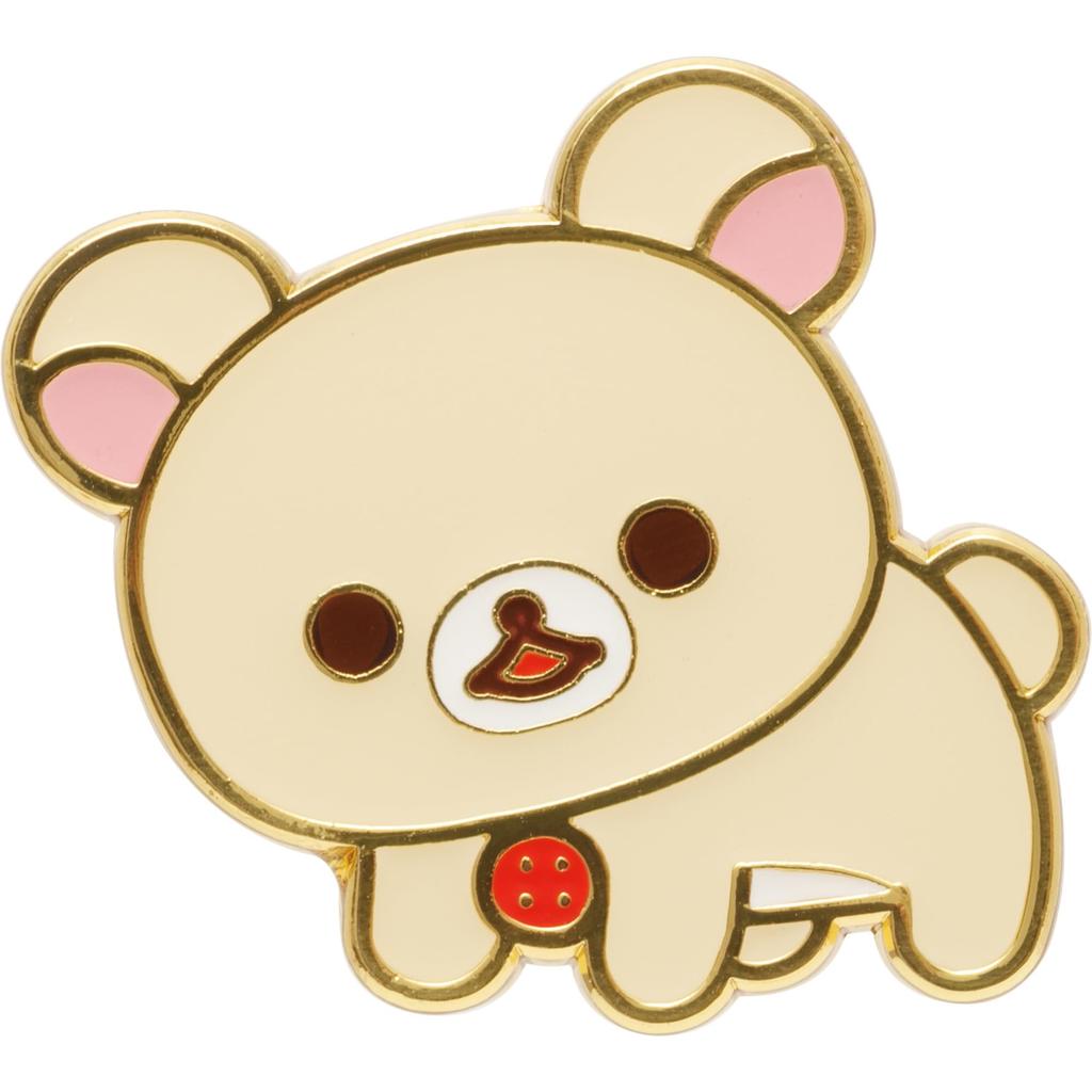 AB40701 Rilakkuma Kumakyun Pin Set "Chairoikoguma's Days"