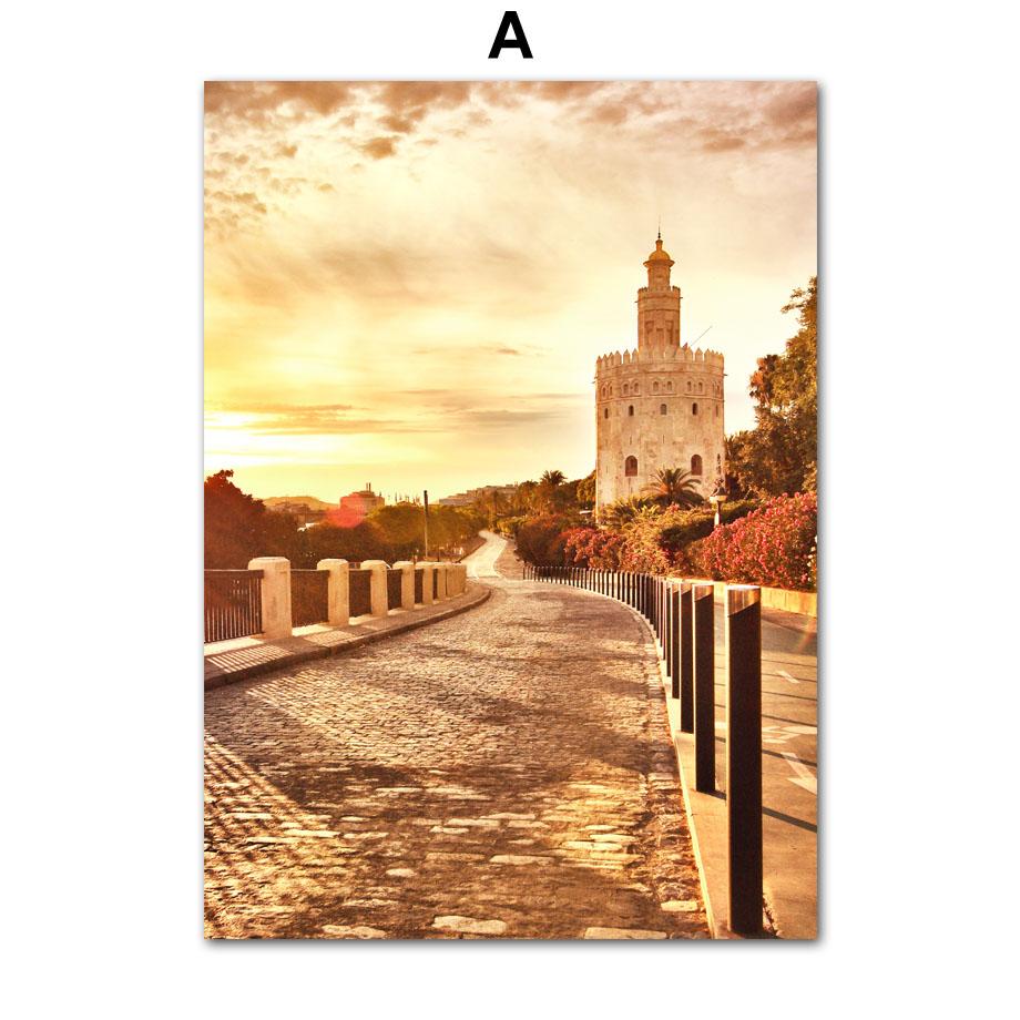 Herbstlandschaft Ahornwald Elch Weizen Schilfblume Eule Poster Drucke Nordische Wandkunst Leinwandmalerei Wohnzimmer Heimdekor