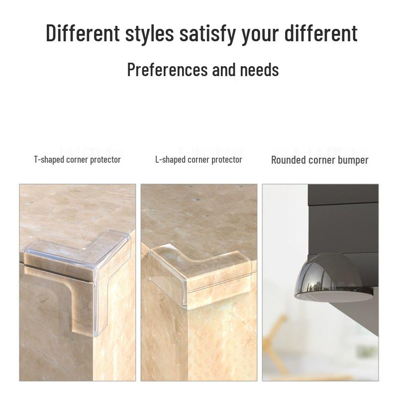 Transparent Silicone Edge Protectors for Coffee Table